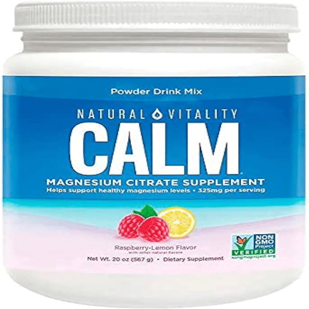 Natural Vitality Calm Magnesium Citrate Powder, 20 Ounces